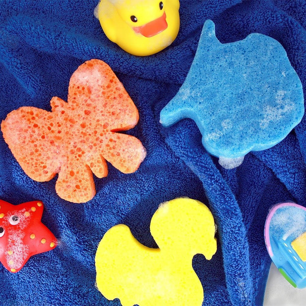 Baby Blue Bath Sponge