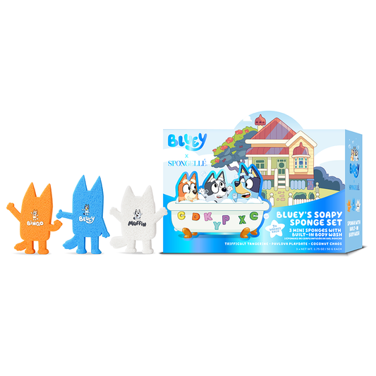 Bluey Body Wash Infused Buffer Gift Set