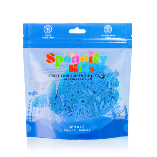 Whale Sea Animals Spongify™ Bath Sponge for Kids