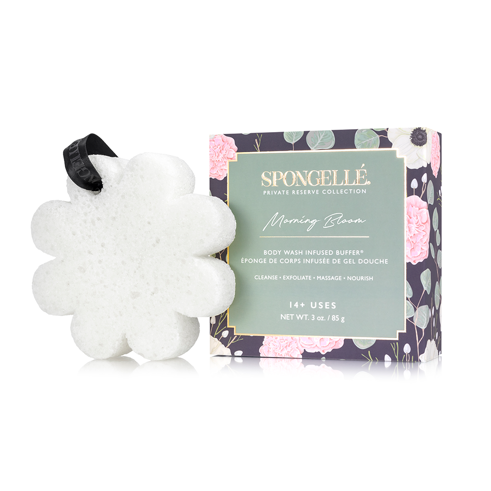 spongelle french lavender boxed flower Morning Bloom