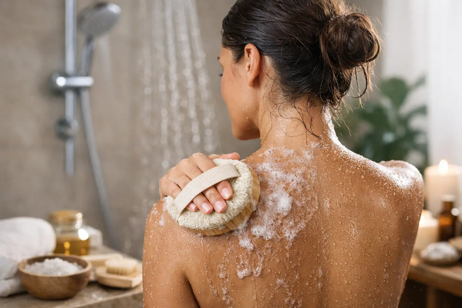 A Guide to Shower Exfoliation That Feels Like a Spa