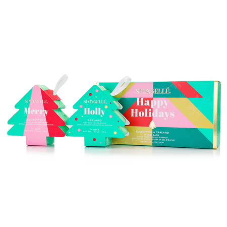 Happy Holidays | Holiday Tree Gift Set – Spongellé Happy Holidays | Holiday Tree Gift Set – Spongellé