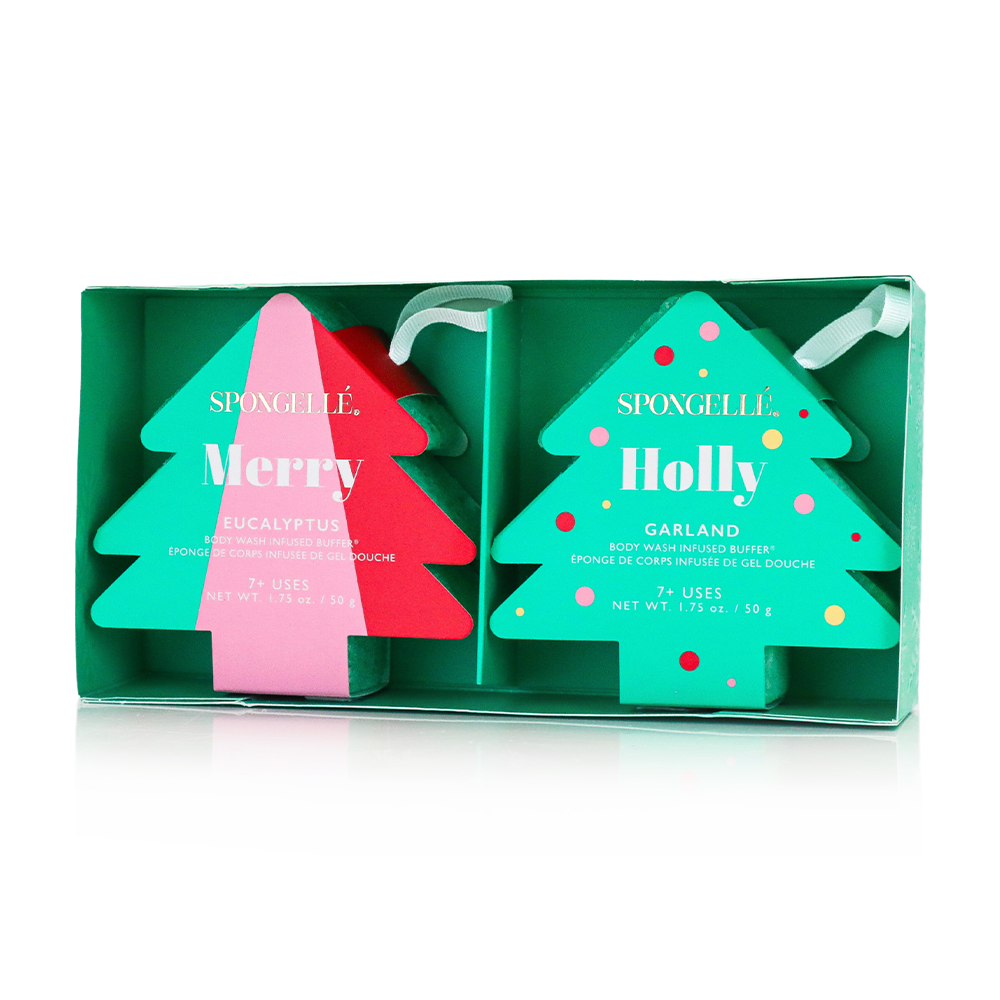 Happy Holidays | Holiday Tree Gift Set – Spongellé Happy Holidays | Holiday Tree Gift Set – Spongellé