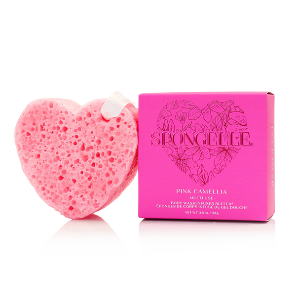 Pink Camellia | Heart Buffer – Spongellé