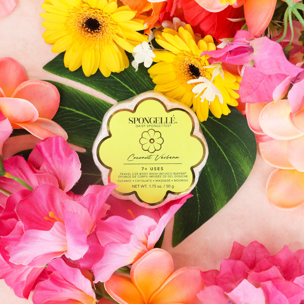 Daisy Spongette Strandgras – Duschschwamm Mit Integriertem Peeling-Gel, Für Körperpflege & Massage