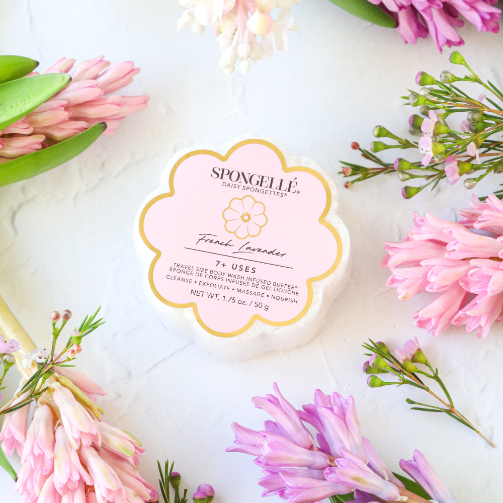 spongelle french lavender boxed flower French Lavender