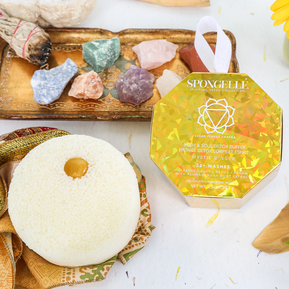 Ginger Detox Body Wash Infused Buffer | Spongellé Ginger Detox Body Wash Infused Buffer | Spongellé